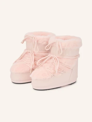 Moon Boot Botki Moon Icon Low Faux Fur rosa BLADORÓŻOWY