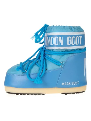 Moon Boot Botki zimowe "Icon Low" w kolorze niebiesko-turkusowym rozmiar: 33-35