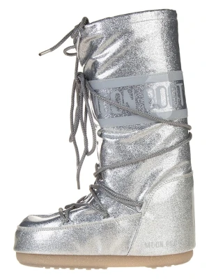 Moon Boot Botki zimowe "Icon" w kolorze srebrnym rozmiar: 35-38