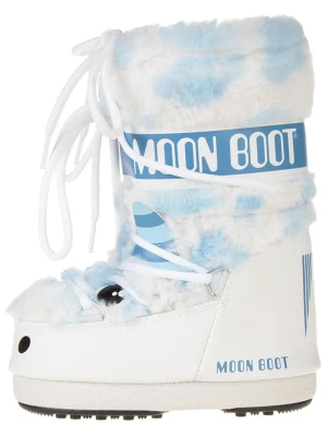 Moon Boot Botki zimowe "ICON YETI" w kolorze biało-błękitnym rozmiar: 23-26