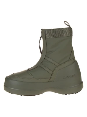 Moon Boot Kozaki "Luna Zip Stiefel" w kolorze khaki rozmiar: 38