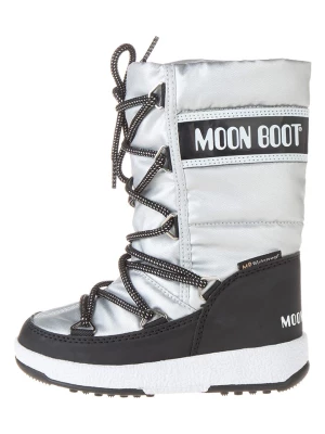 Moon Boot Kozaki zimowe "Quilted" w kolorze srebrnym rozmiar: 26