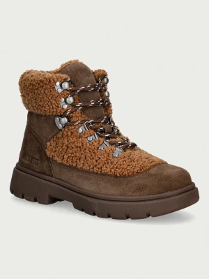 Moon Boot MB COMBAT BOOT FLEECE śniegowce damskie brązowy