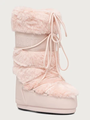 Moon Boot MB ICON FAUX FUR śniegowce damskie różowy