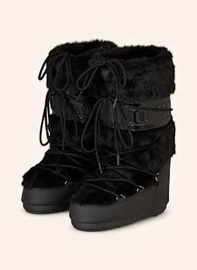 Moon Boot Moon Boots Icon Faux Fur schwarz