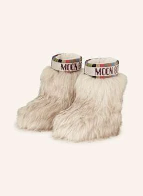 Moon Boot Moon Boots Icon Yeti Ze Sztucznym Futrem beige