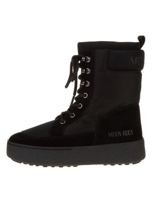 Moon Boot Skórzane botki "Ltrack Combat" w kolorze czarnym rozmiar: 35