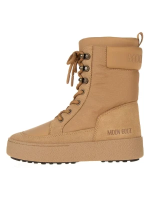 Moon Boot Skórzane botki "Ltrack Combat" w kolorze jasnobrązowym rozmiar: 38