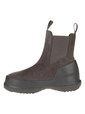 Moon Boot Skórzane botki "Luna Chelsea Suede" w kolorze brązowym rozmiar: 38