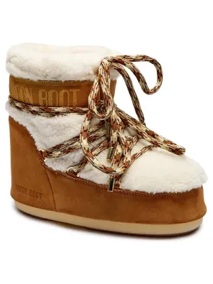 Moon Boot Śniegowce MB ICON LOW | shearling | zamsz