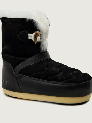Moon Boot Śniegowce EVX IGLOO | shearling | zamsz czarny
