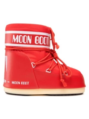 Moon Boot Śniegowce Icon Low Nylon 14093400009 D Czerwony