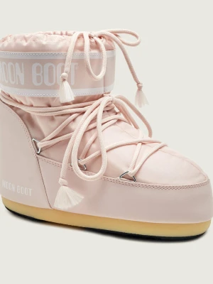 Moon Boot Śniegowce Icon Low Nylon pudrowy róż