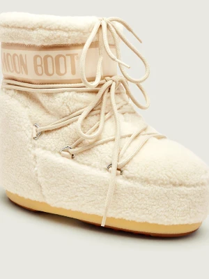 Moon Boot Śniegowce Icon Low | shearling biały