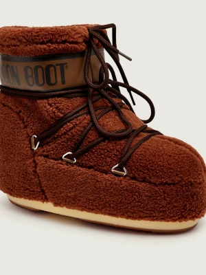 Moon Boot Śniegowce Icon Low | shearling brązowy