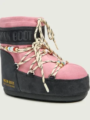 Moon Boot Śniegowce ICON LOW SUEDE BEADS | Moon Boot X Guest in Residence | zamsz