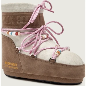 Moon Boot Śniegowce ICON LOW SUEDE BEADS | Moon Boot x Guest in Residence | zamsz