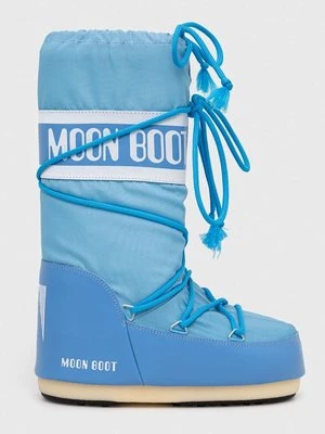 Moon Boot śniegowce ICON NYLON kolor niebieski 14004400.088