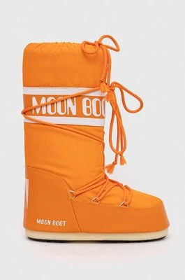 Moon Boot śniegowce ICON NYLON kolor pomarańczowy 14004400.090