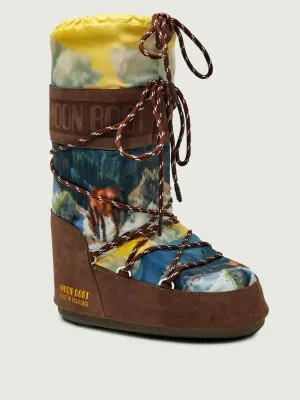 Moon Boot Śniegowce ICON POSTCARD | Moon Boot X Guest in Residence | zamsz