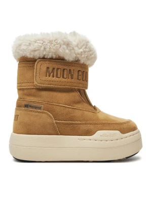 Moon Boot Śniegowce Junior Park Dtrap Boot Suede 80D3440040 Brązowy