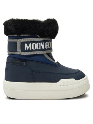 Moon Boot Śniegowce Junior Park Strap 80D3440030 Granatowy