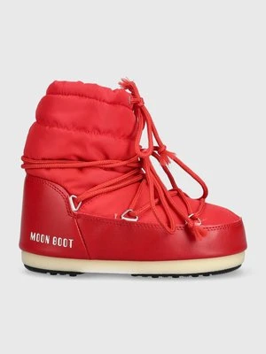 Moon Boot śniegowce Light Low Nylon kolor czerwony 14600100.RED-RED