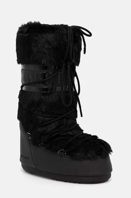 Moon Boot śniegowce MB ICON FAUX FUR kolor czarny 80D1408900 N001