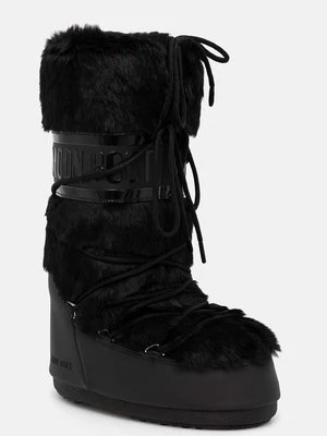 Moon Boot śniegowce MB ICON FAUX FUR kolor czarny 80D1408900 N001