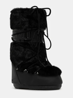Moon Boot śniegowce MB ICON FAUX FUR kolor czarny 80D1408900 N001