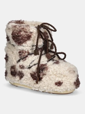 Moon Boot śniegowce MB ICON LOW CURLY kolor beżowy 80D1409690 MM04