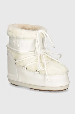 Moon Boot śniegowce MB ICON LOW FAUX FUR kolor biały 80D1409390 A002