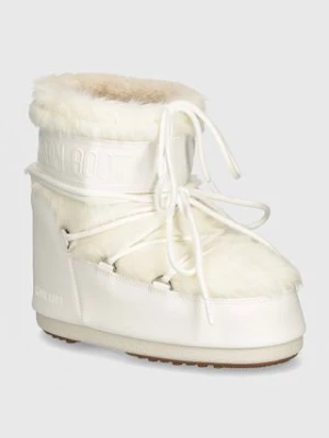 Moon Boot śniegowce MB ICON LOW FAUX FUR kolor biały 80D1409390 A002