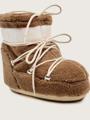 Moon Boot Śniegowce MB ICON LOW FLEECE | shearling beżowy
