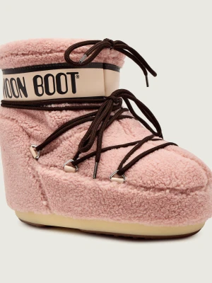 Moon Boot Śniegowce MB ICON LOW FLEECE | shearling różowy