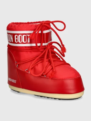 Moon Boot śniegowce MB ICON LOW NYLON czerwony