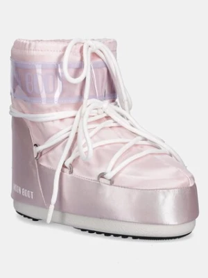 Moon Boot śniegowce MB ICON LOW PEARLY kolor różowy 80D1409660 J032