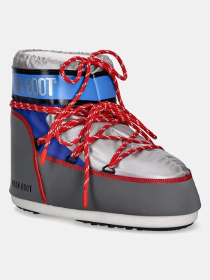 Moon Boot śniegowce MB ICON LOW SPACE RACING kolor szary 80D1409650 HF04
