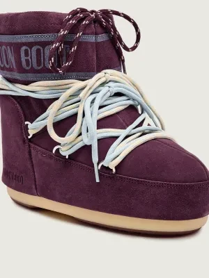 Moon Boot Śniegowce MB ICON LOW SUEDE LACES | zamsz