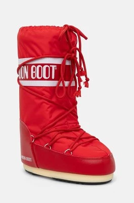 Moon Boot śniegowce MB ICON NYLON kolor czerwony 80D1400440 D001