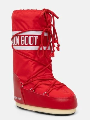 Moon Boot śniegowce MB ICON NYLON kolor czerwony 80D1400440 D001