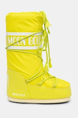 Moon Boot śniegowce MB ICON NYLON kolor zielony 80D1400440 B001