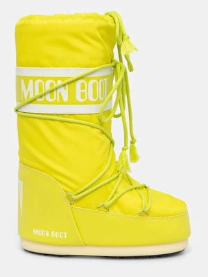 Moon Boot śniegowce MB ICON NYLON kolor zielony 80D1400440 B001