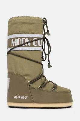 Moon Boot śniegowce MB ICON NYLON kolor zielony 80D1400440 M006