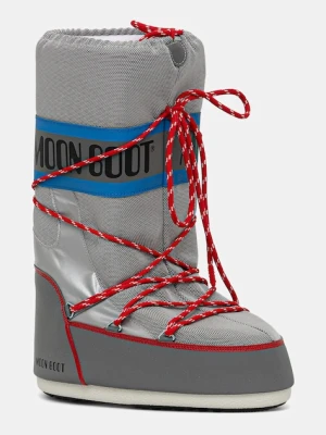 Moon Boot śniegowce MB ICON SPACE RACING kolor szary 80D1403030 HF04