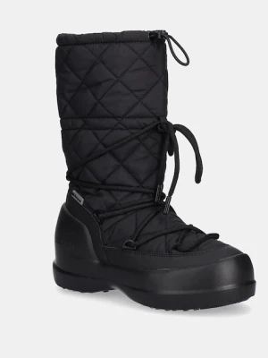Moon Boot śniegowce MB MEZZALUNA QUILTED HIGH BOOT WP kolor czarny 80D2500080 N001