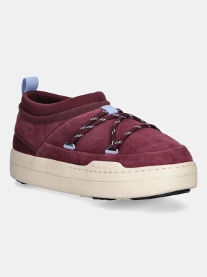 Moon Boot śniegowce MB PARK ICON SUEDE kolor bordowy 80D2470170 D013