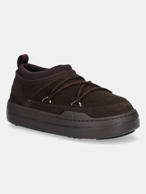 Moon Boot śniegowce MB PARK ICON SUEDE kolor brązowy 80D2470170 M010