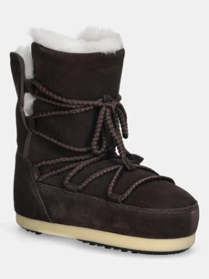 Moon Boot śniegowce zamszowe MB EVX BOOT SUEDE / SHEARLING