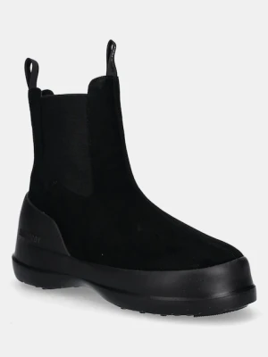 Moon Boot śniegowce zamszowe MB LUNA CHELSEA SUEDE